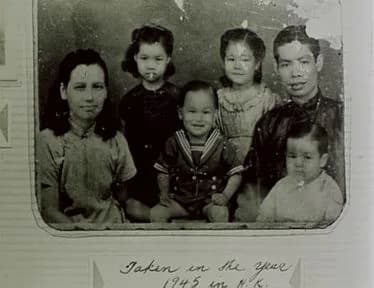 Bruce Lee - Bruce lee and his family,when he was a child,at the age of three years old.