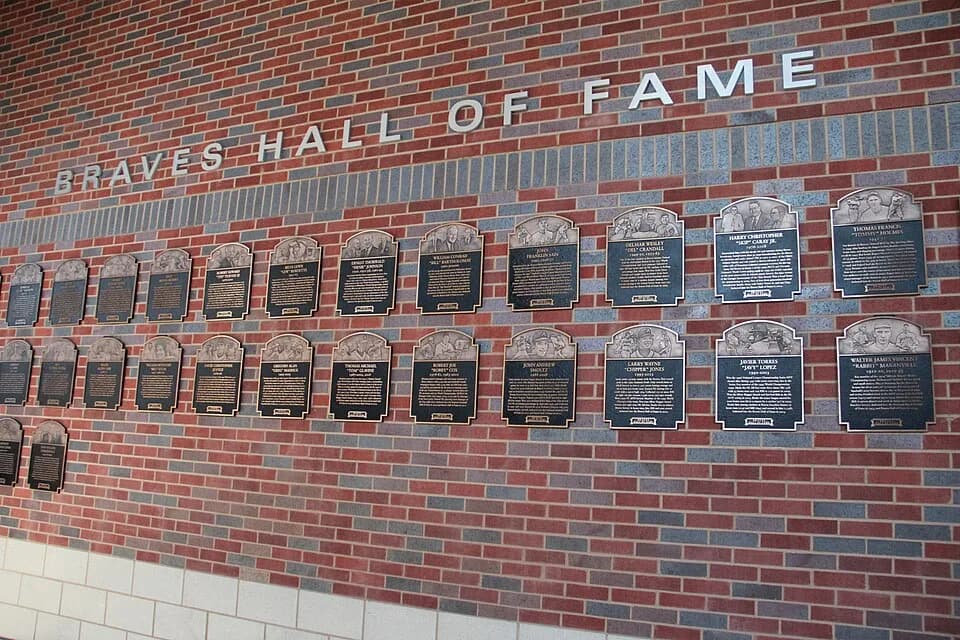 Bobby Cox - Braves HOF wall at SunTrust Park