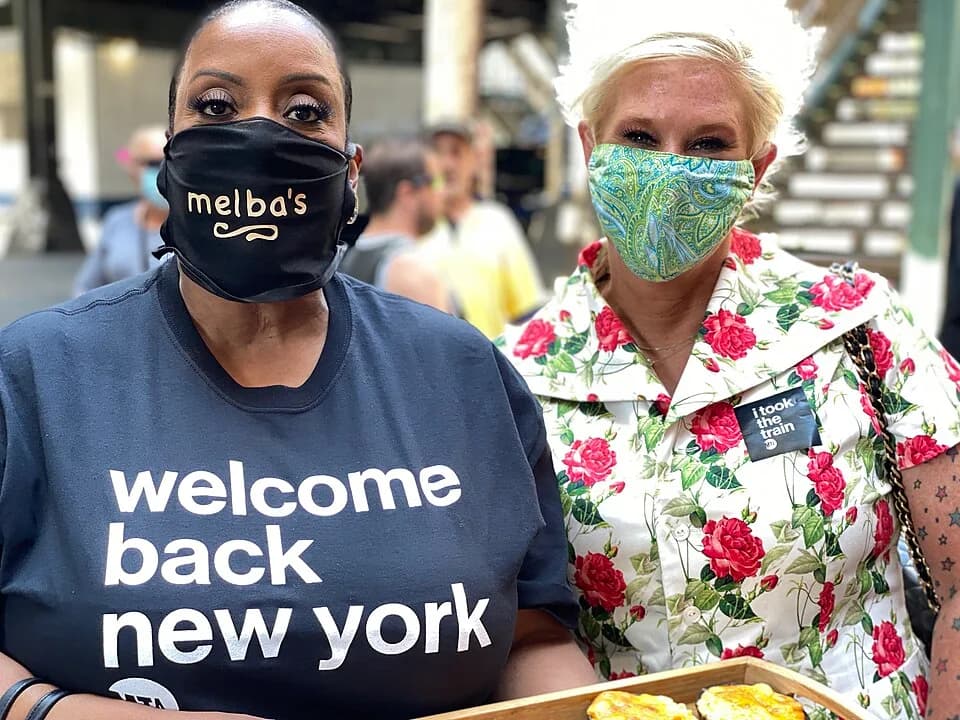 Anne Burrell - NYC Transit Interim President Sarah Feinberg and MTA Chief Customer Officer Sarah Meyer stood with prominent restaurateurs and the New York City Hospitality Alliance to celebrate the re