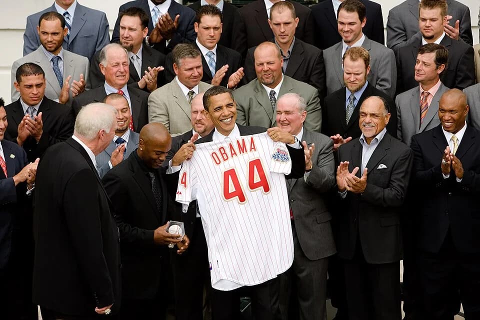 Davey Lopes - President Barack Obama meets with the 2008 World Series Champion Philadelphia Phillies at the White House, May 15, 2009
