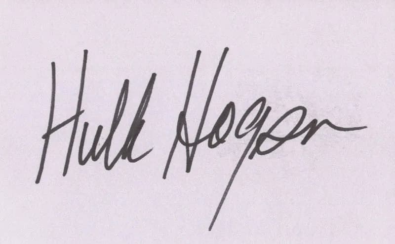 Hulk Hogan - Signature of Hulk Hogan