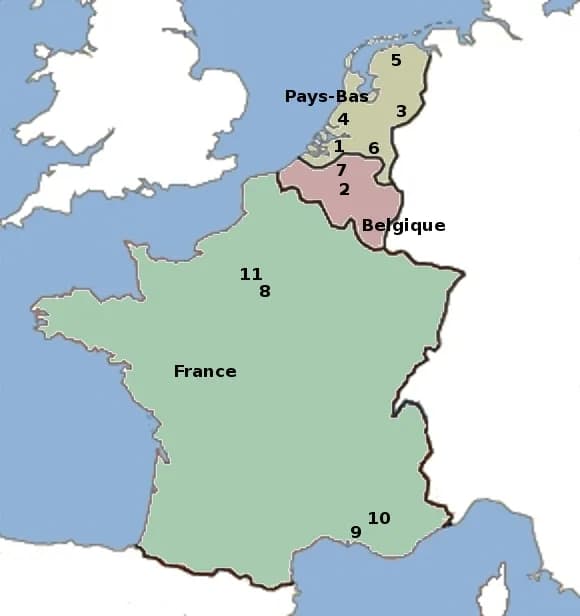 Vincent van Gogh - Location of France within Europe and the European Union on the 1st of January 2007.