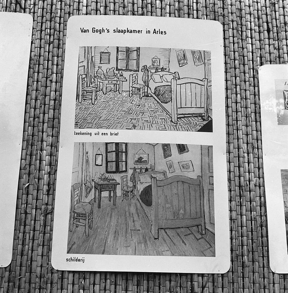 Vincent van Gogh - Collectie / Archief : Fotocollectie Anefo
Reportage / Serie : Vincent van Gogh in het Stedelijk Museum te Amsterdam
Beschrijving : tentoonstellingen, schilderijen
Datum : oktober 19
