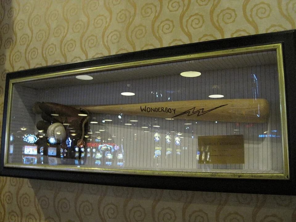 Robert Redford - Hollywood Memorabilia Exhibit at the Hollywood Casino in Tunica, Mississippi.

Wonderboy baseball bat