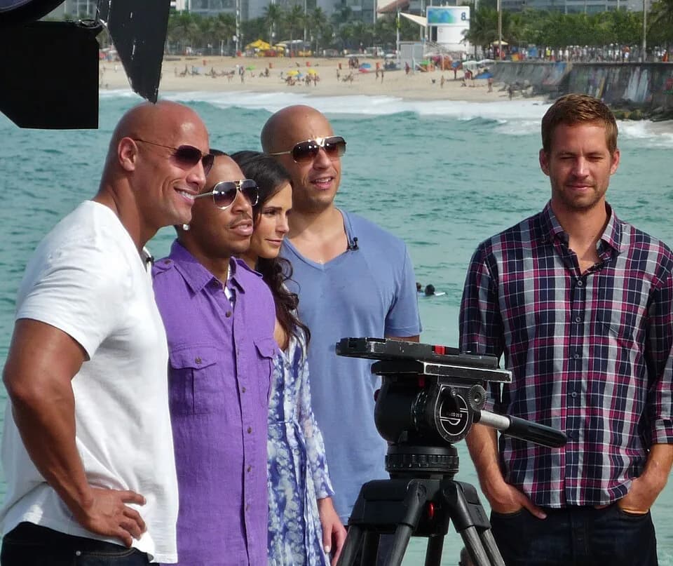 Paul Walker - Fast Five cast (Paul Walker, Vin Diesel, Jordana Brewster, Ludacris & the Rock: Dwayne Johnson) pre-interview.