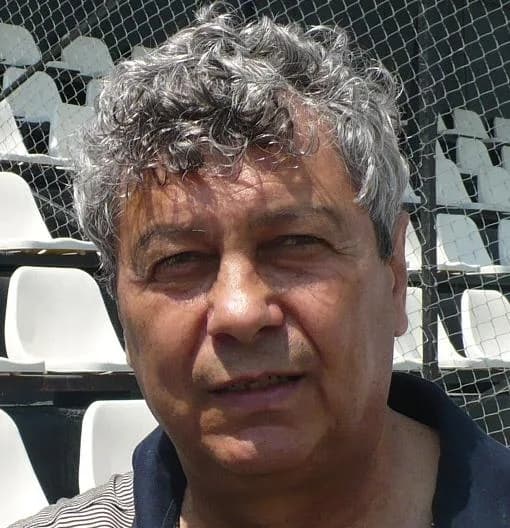 Mircea Lucescu - Mircea Lucescu photographed at the end of a football match between FC Braşov and Sportul Studenţesc.