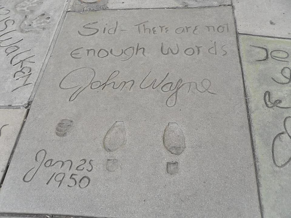 John Wayne - John Wayne's signature at Grauman's Chinese Theatre