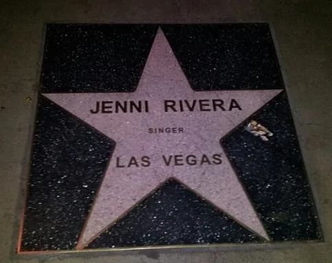 Jenni Rivera - Jenni Rivera's star on the star of Las Vegas