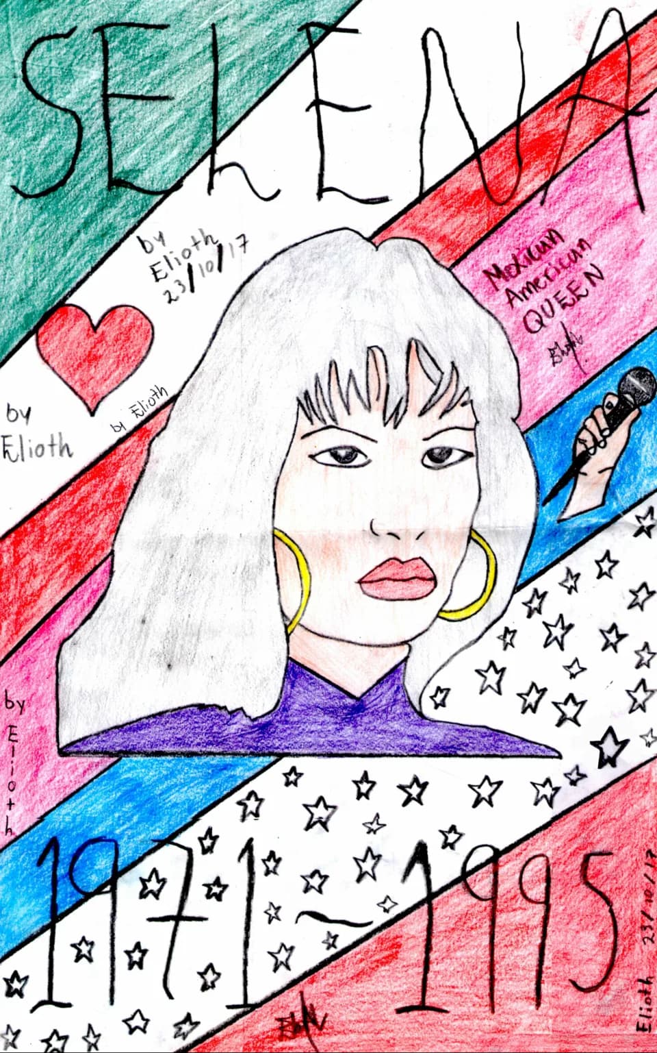 Selena Selena - Dibujo de Selena hecho por Elioth.