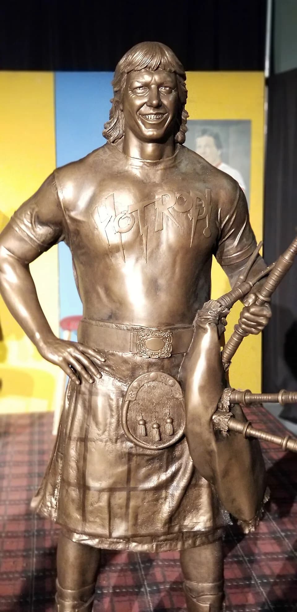 Roddy Piper - "Rowdy" Roddy Piper bronze statue at WrestleMania 35 Axxess, April 2019