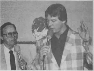 Roddy Piper - Gordon Solie (left) and Roddy Piper on the set of Georgia Championship Wrestling, 1982