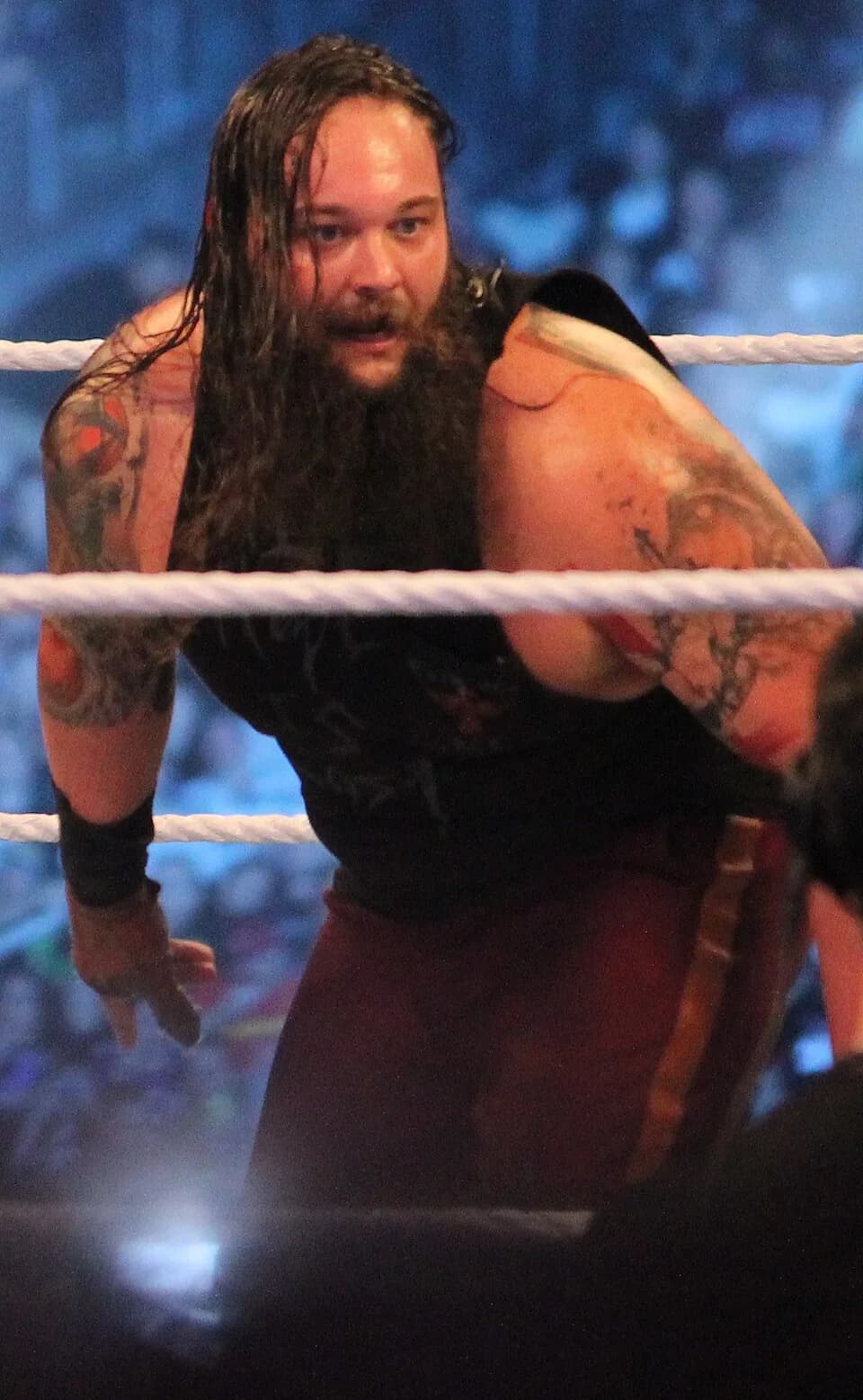 Bray Wyatt - Bray Wyatt at WrestleMania XXX on 6 April 2014 in the Mercedes-Benz Superdome in New Orleans, Louisiana.