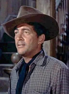Dean Martin - Cropped screenshot of Dean Martin from the trailer for the film Rio Bravo (1959).