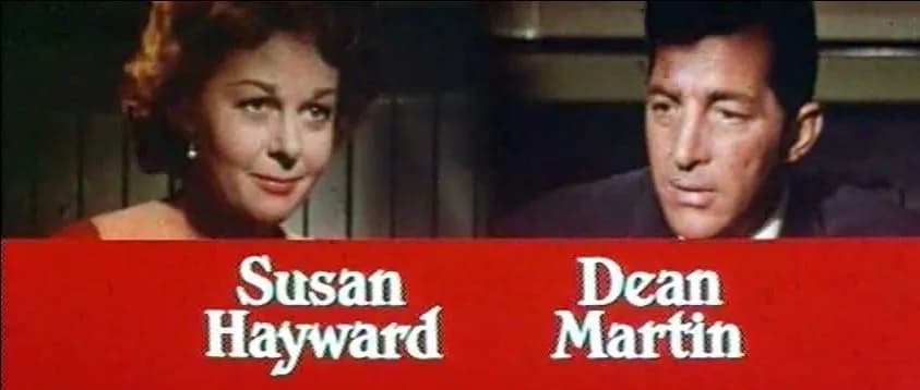 Dean Martin - Screenshot of Susan Hayward and Dean Martin from the trailer for the film Ada
