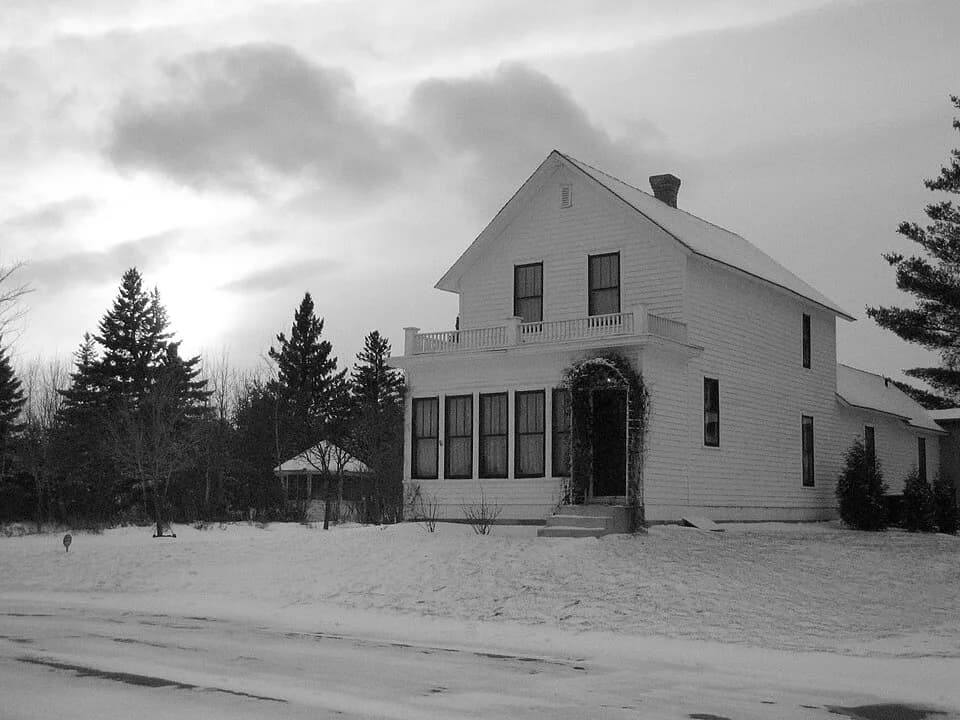 Judy Garland - A photo of Judy Garland birth house with snow. In Grand Rapids, Minnesota.