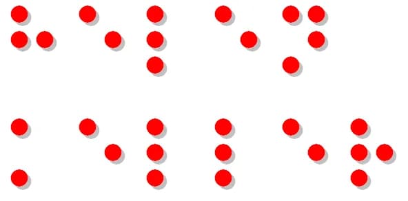 Helen Keller - "Helen Keller" in braille