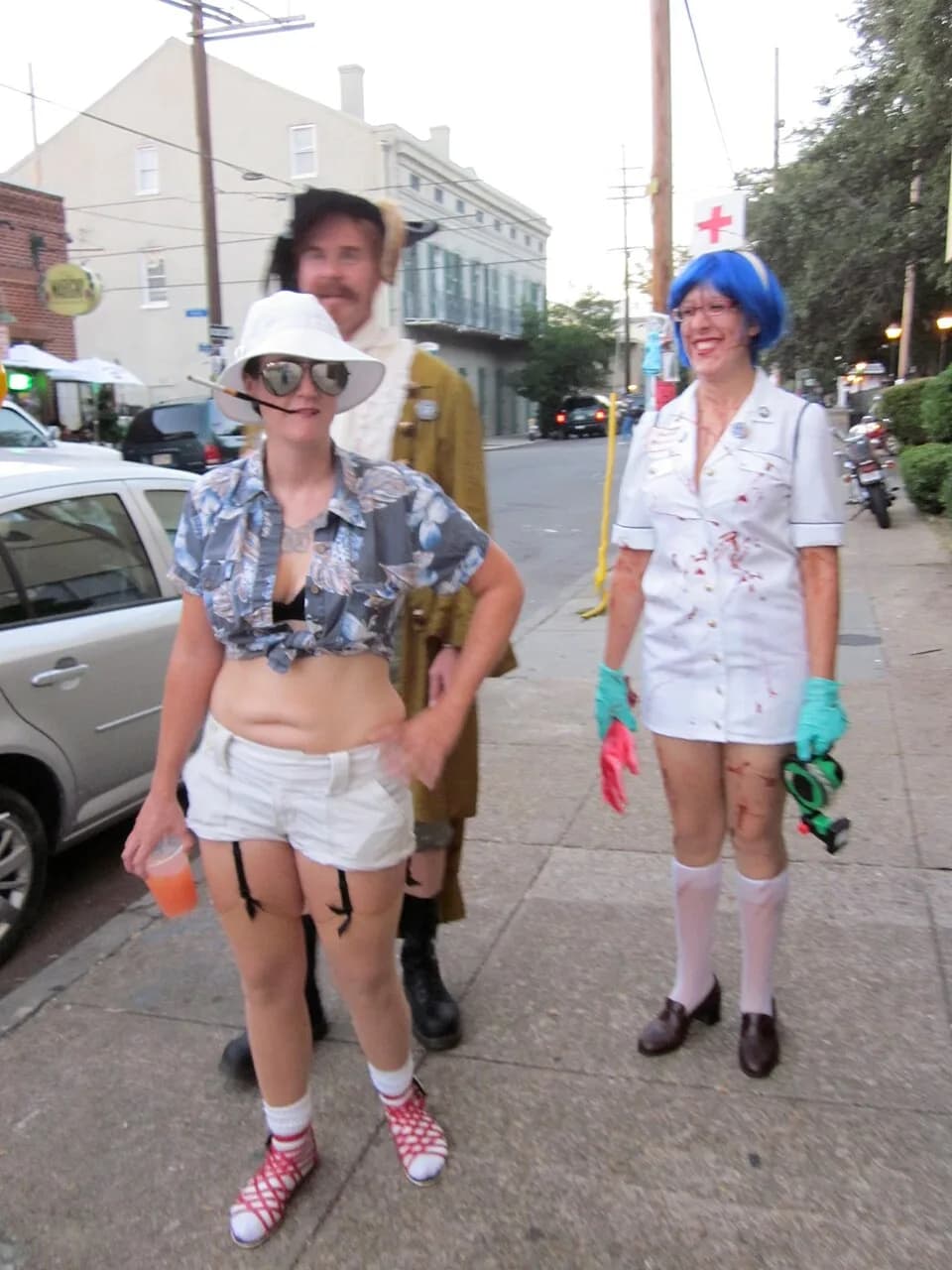 Hunter S. Thompson - Halloween costumers, Faubourg Marigny, New Orleans.