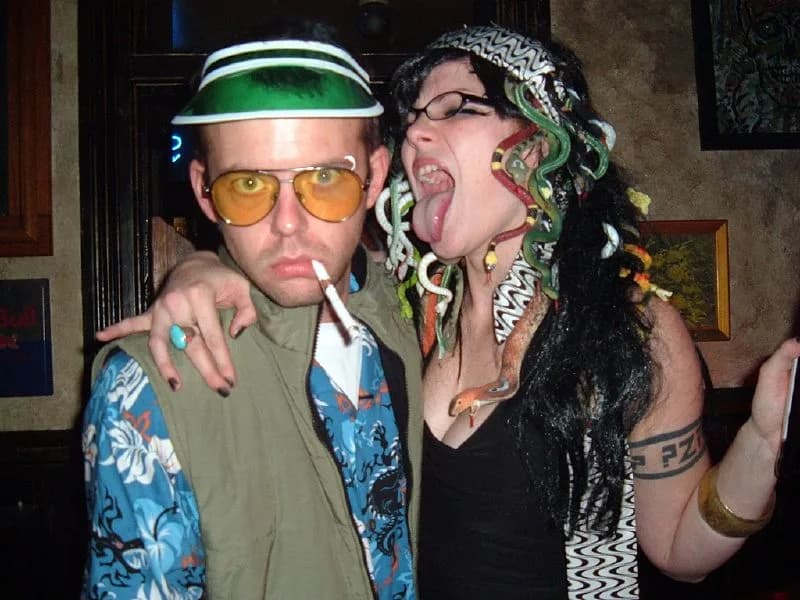 Hunter S. Thompson - Hunter S. Thompson + Medusa costumers, Baltimore, Maryland, USA.