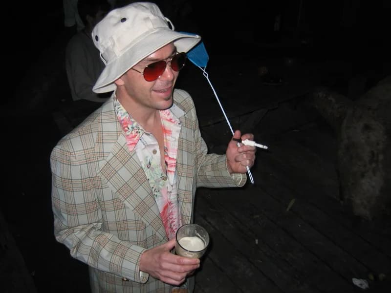 Hunter S. Thompson - Hunter S. Thompson costumer, Halloween, San Francisco.