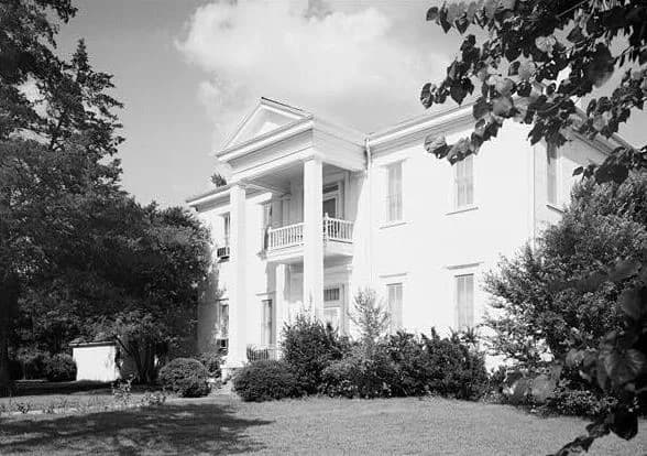 Lady Bird Johnson - The Brick House, the childhood home of First Lady Lady Bird Johnson, a Neoclassical house in Karnack, Texas.