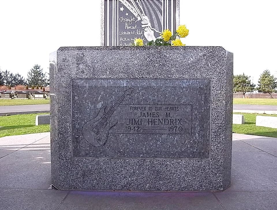 Jimi Hendrix - Jimi Hendrix headstone