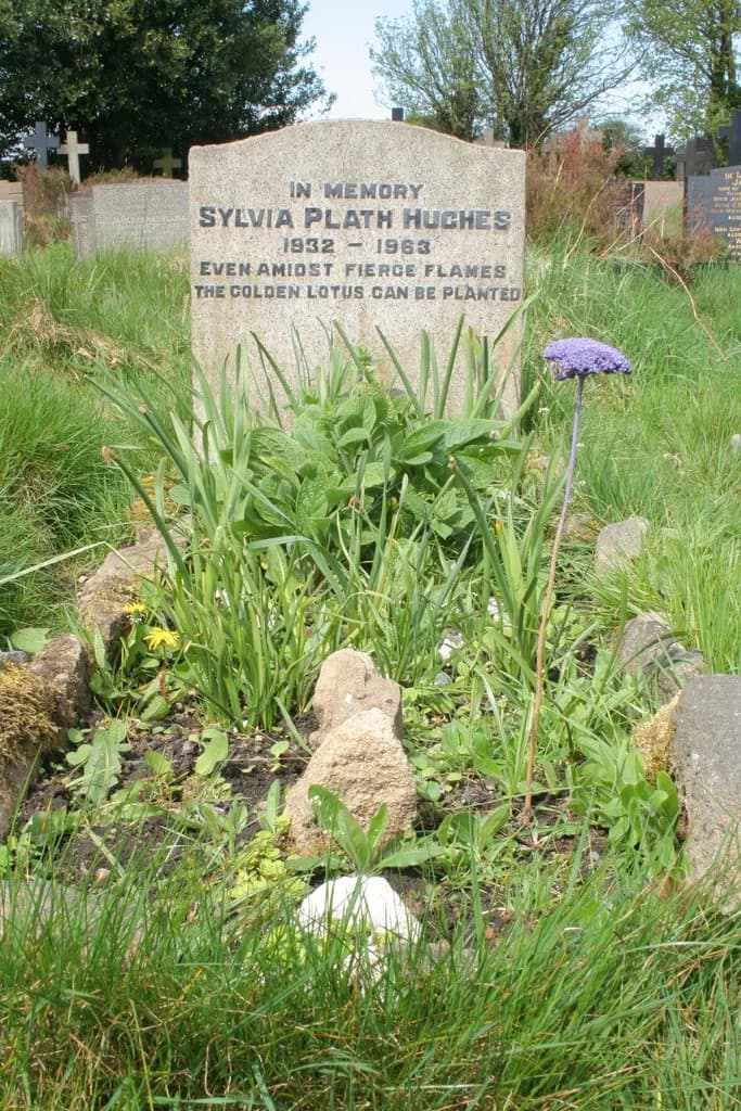 Sylvia Plath - Grave of Sylvia Plath The grave of poet Sylvia Plath in Heptonstall.