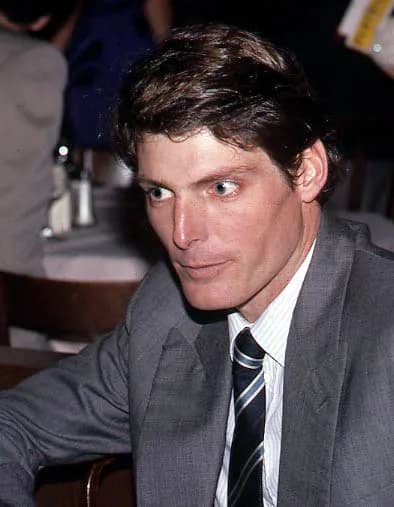 Christopher Reeve - Christopher Reeve being interviewed on October 10, 1985 at a cast party, after the opening night of Marriage of Figaro at The Circle in the Square Theatre in Midtown Manhattan, New