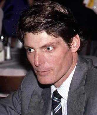 Christopher Reeve - Christopher Reeve being interviewed on October 10, 1985, at a cast party after the opening night of Marriage of Figaro at The Circle in the Square Theatre in Midtown Manhattan, New
