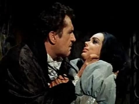 Vincent Price - Vincent Price and Barbara Steele in The Pit and the Pendulum (1961) - trailer (cropped screenshot)