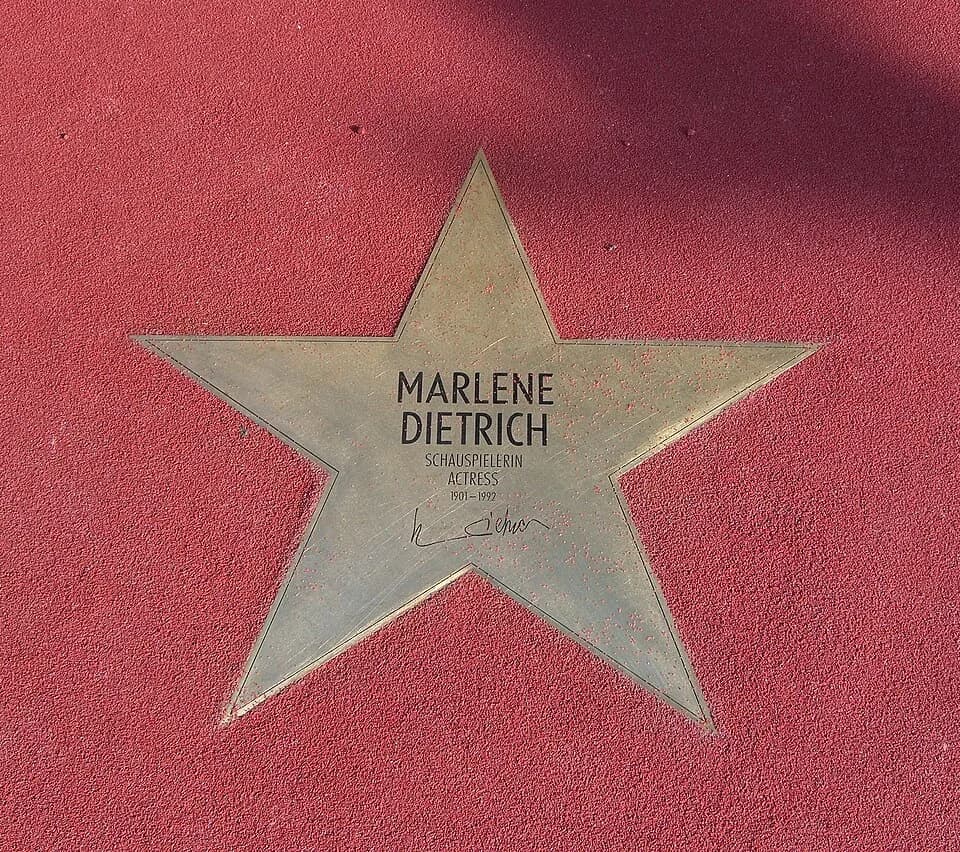Marlene Dietrich - Star of Marlene Dietrich at "Boulevard der Stars" in Berlin.