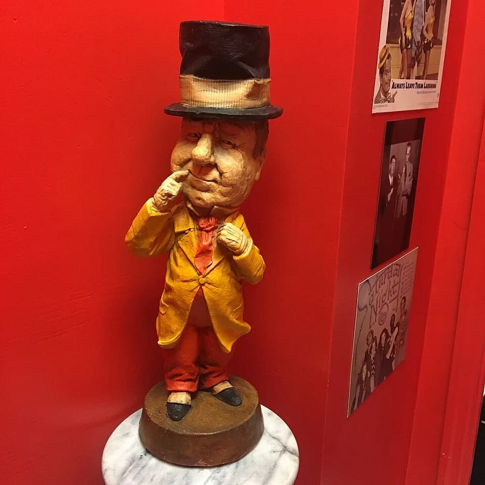 W. C. Fields - A photo of a caricature statue of comedian W.C. Fields at the entrance of the National Comedy Hall of Fame Museum in Tampa, Florida.
