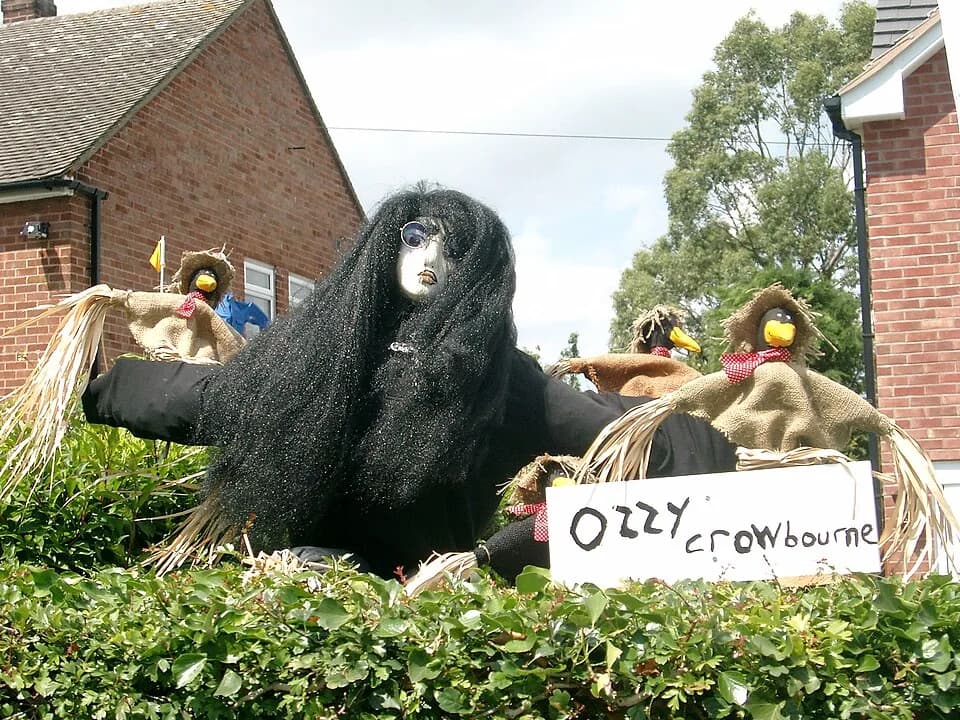 Ozzy Osbourne - 2006 Thornton Hough scarecrow festival, Wirral, England.