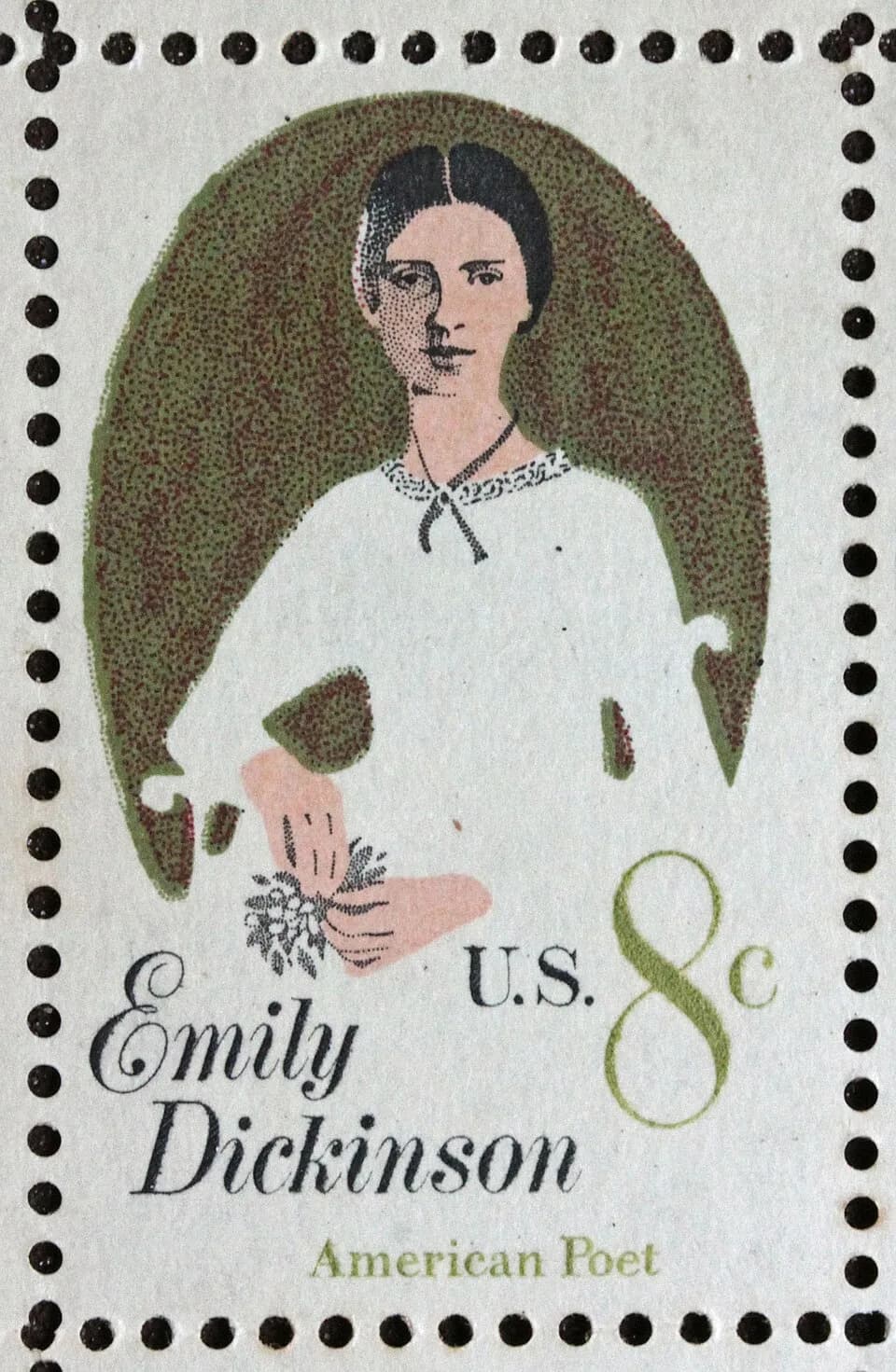 Emily Dickinson - Emily Dickinson stamp issued by the US Postal service in 1971.