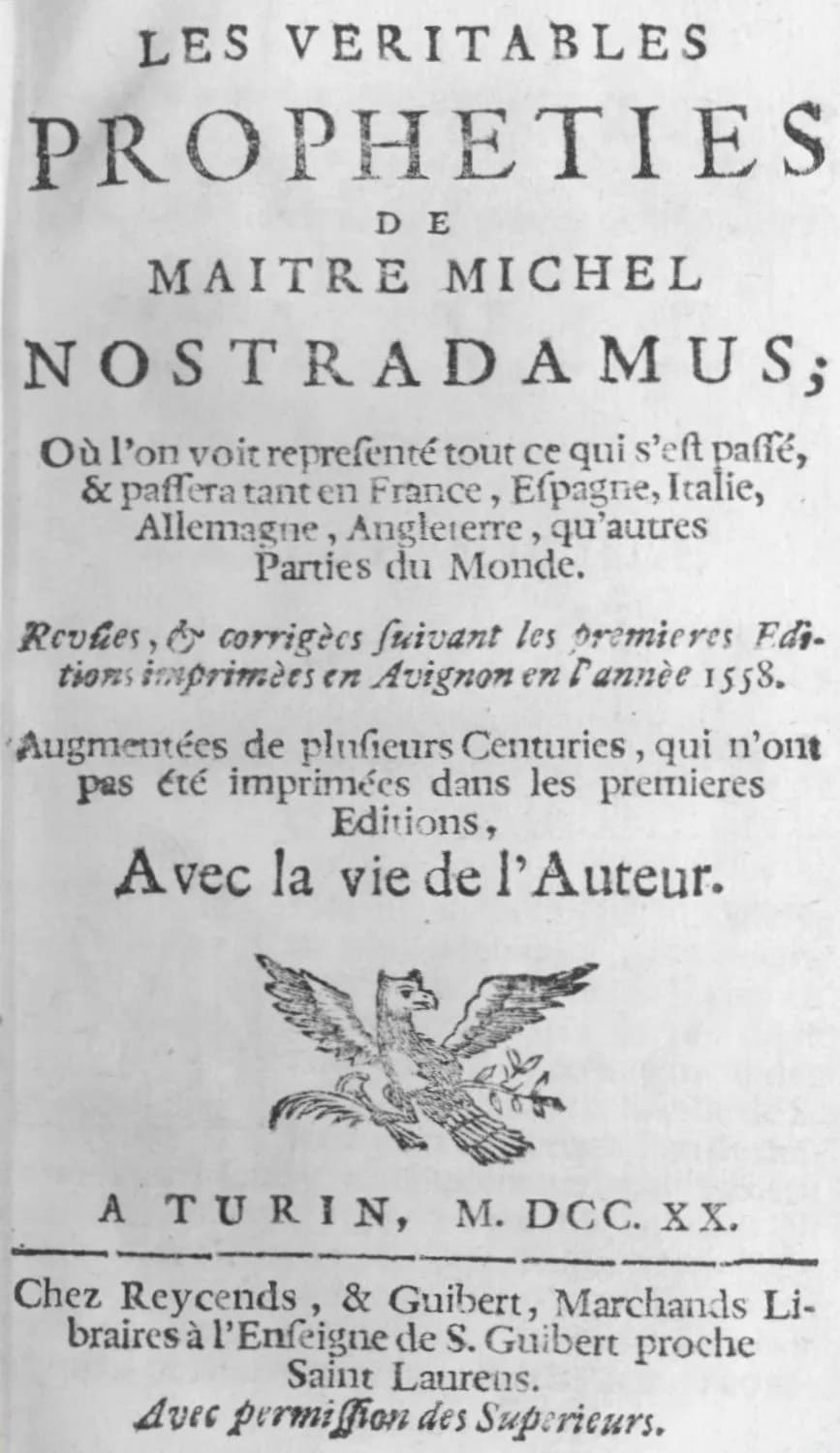 Nostradamus - Nostradamus Centuries1720.jpg