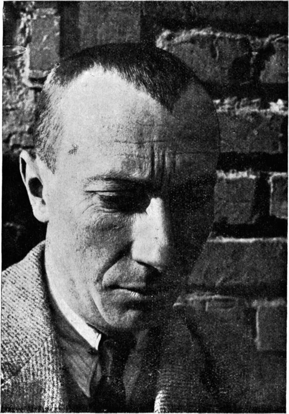 Jean Arp - Anonymous. Hans Arp. 1925 (?). Photo. From De Stijl, vol. 7, nr. 73/74 (January 1926).