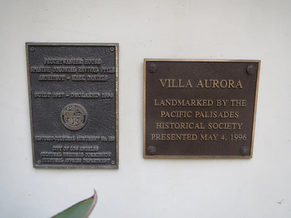 Lion Feuchtwanger - Villa Aurora (Pacific Palisades)