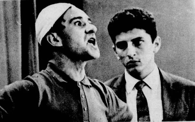 Ronald Golias - Os humoristas brasileiros Ronald Golias e Carlos Alberto de Nóbrega em 1963 no programa "O Riso é o Limite", na TV Rio