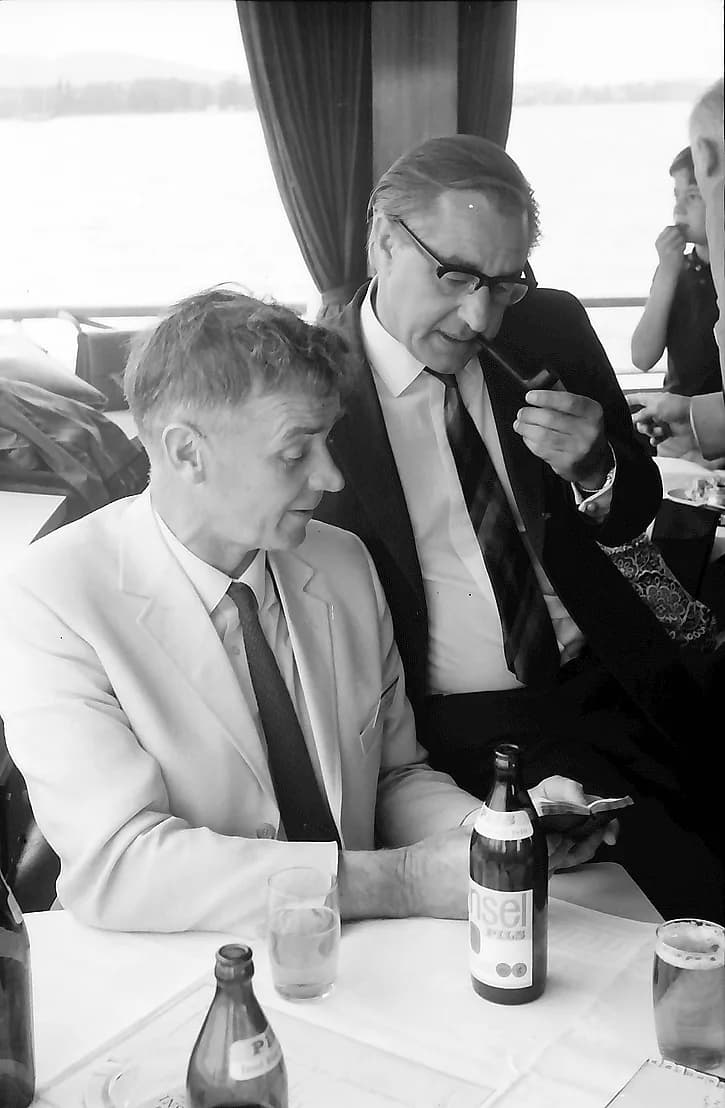 George Porter - 20. Tagung 1970 Chemiker; Auf dem Schiff: Richard L. M. Synge, Lord George Porter of Luddenham