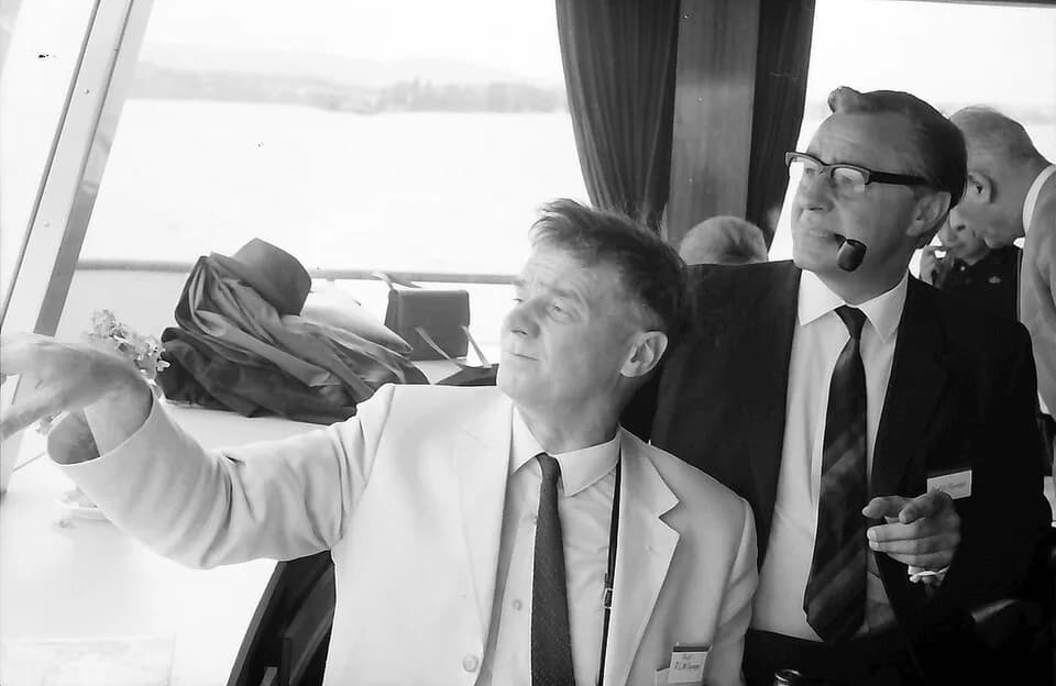 George Porter - 20. Tagung 1970 Chemiker; Auf dem Schiff: Richard L. M. Synge, Lord George Porter of Luddenham