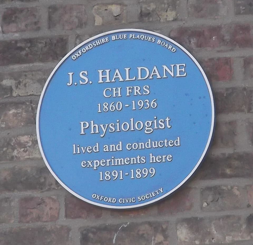 J.B.S. Haldane - The Haldane family lived at 11 Crick Road, north Oxford, England, and the house is marked with a blue plaque. The family included the physiologist and father John Scott Haldane (1860–