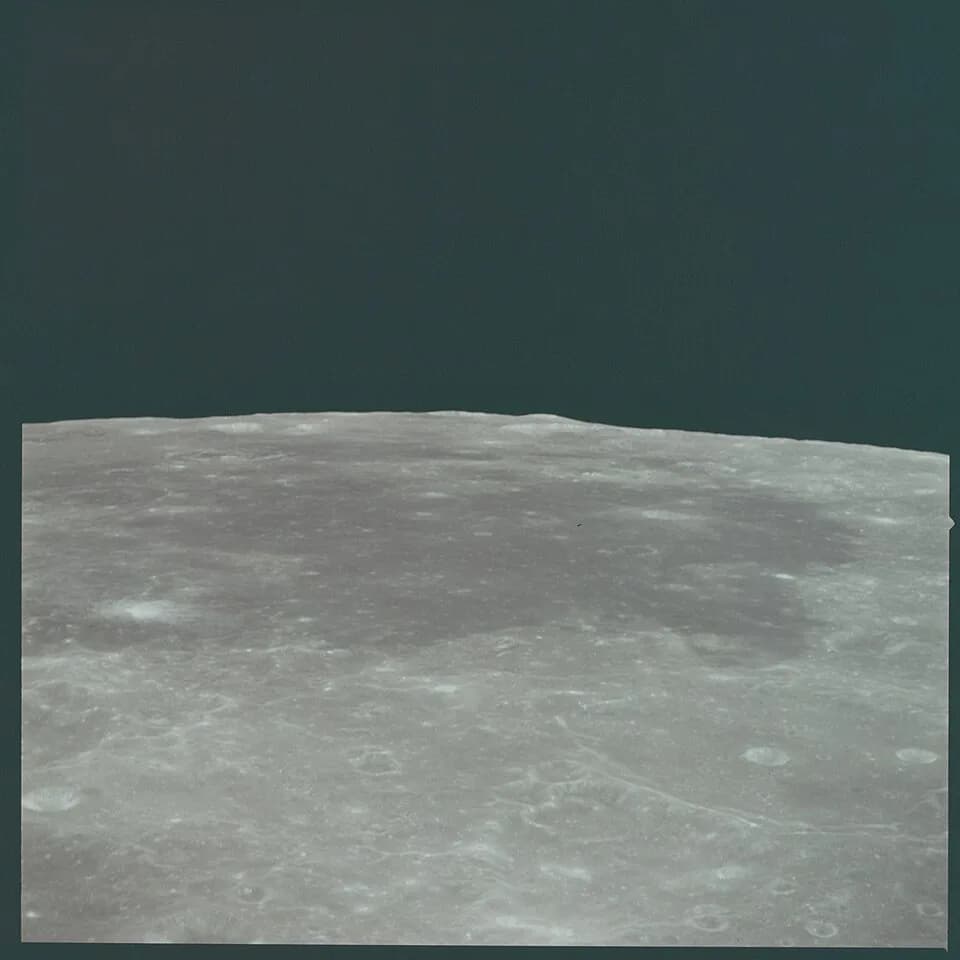J.B.S. Haldane - Apollo 11 Hasselblad image from film magazine 44/V - LM inspection, rendezvous