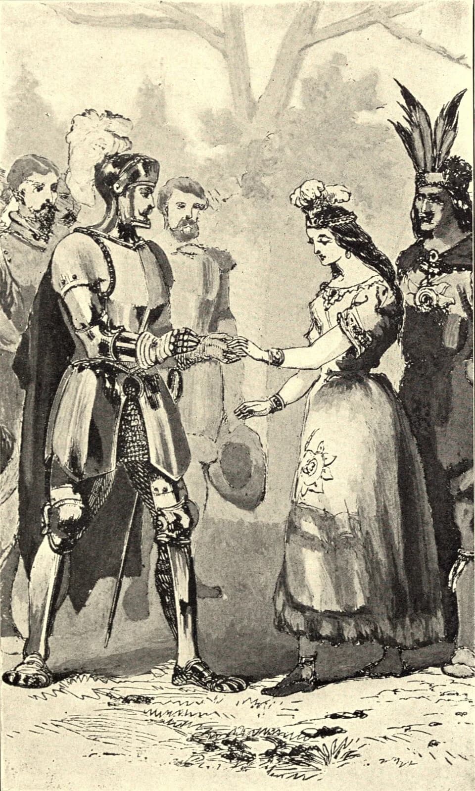 Vasco Núñez de Balboa - "Balboa and the Indian princess"