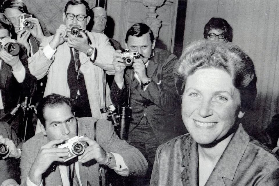 Svetlana Alliluyeva - 1967 Wire Photo Soviet Premier Joseph Stalin daughter Svetlana Alliluyeva in NYC
