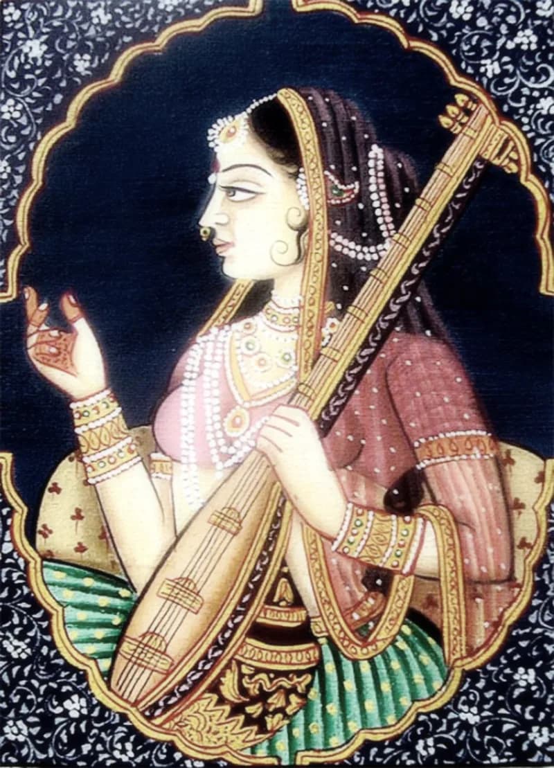 Meera - Rajasthani Painting of Meerabai.