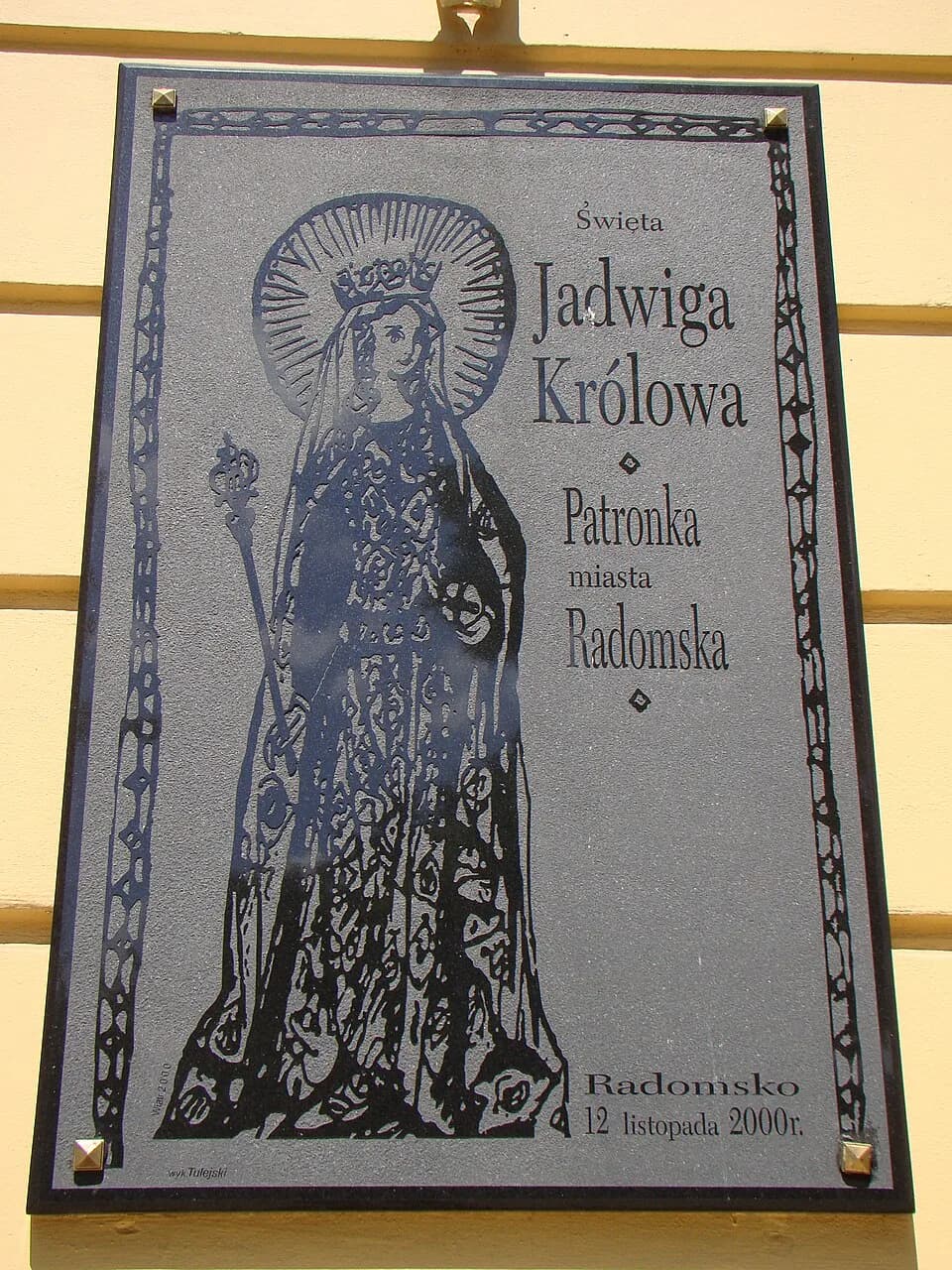 Jadwiga I of Poland - Radomsko, ratusz, 1856