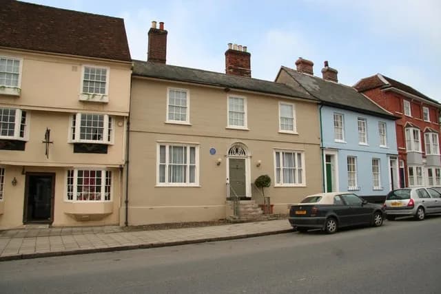 Gustav Holst - The Manse 17th century house also known as 'The Steps' with a blue plaque acknowledging that it was once the home of Gustav Holst