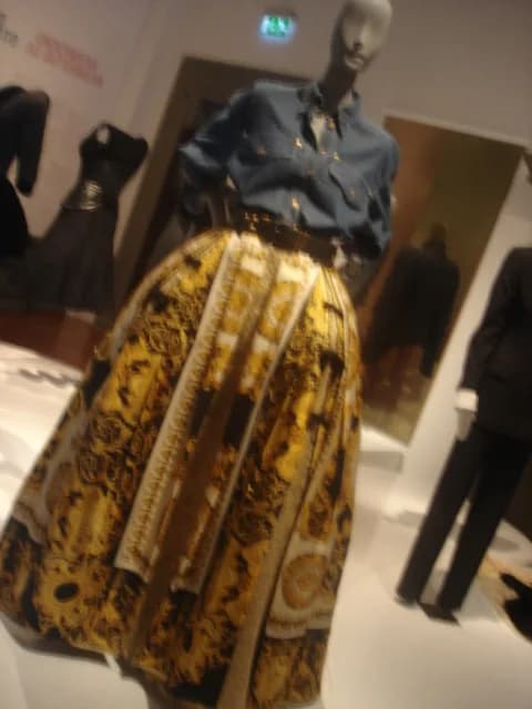 Gianni Versace - A Gianni Versace design on display at a Florence, Italy museum, 2007