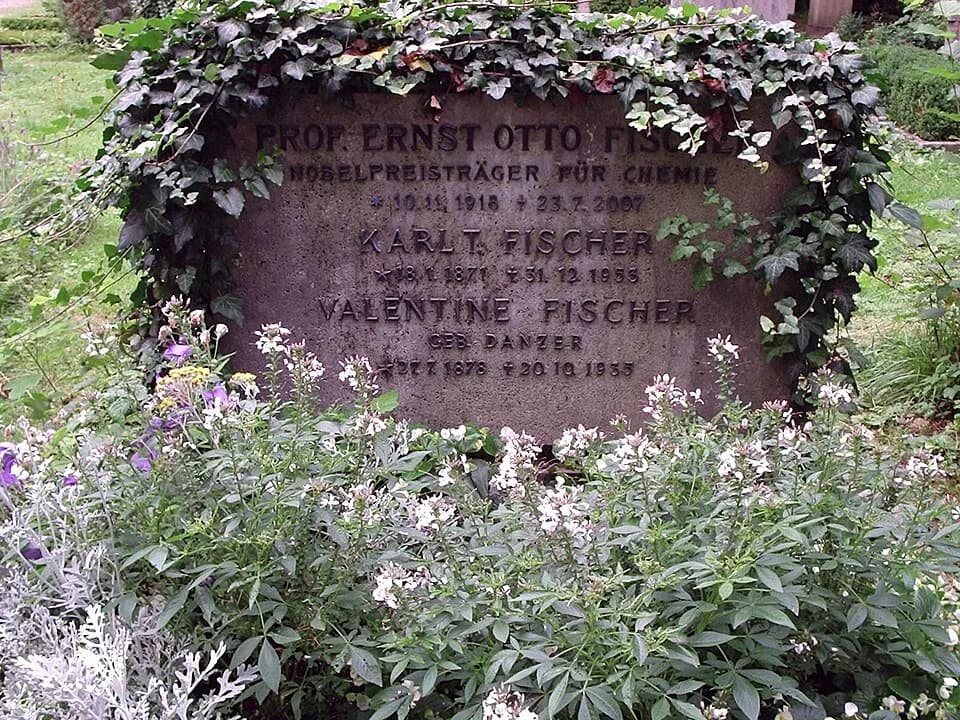Ernst Otto Fischer - Grabstätte Ernst Otto Fischer, Friedhof Solln, München