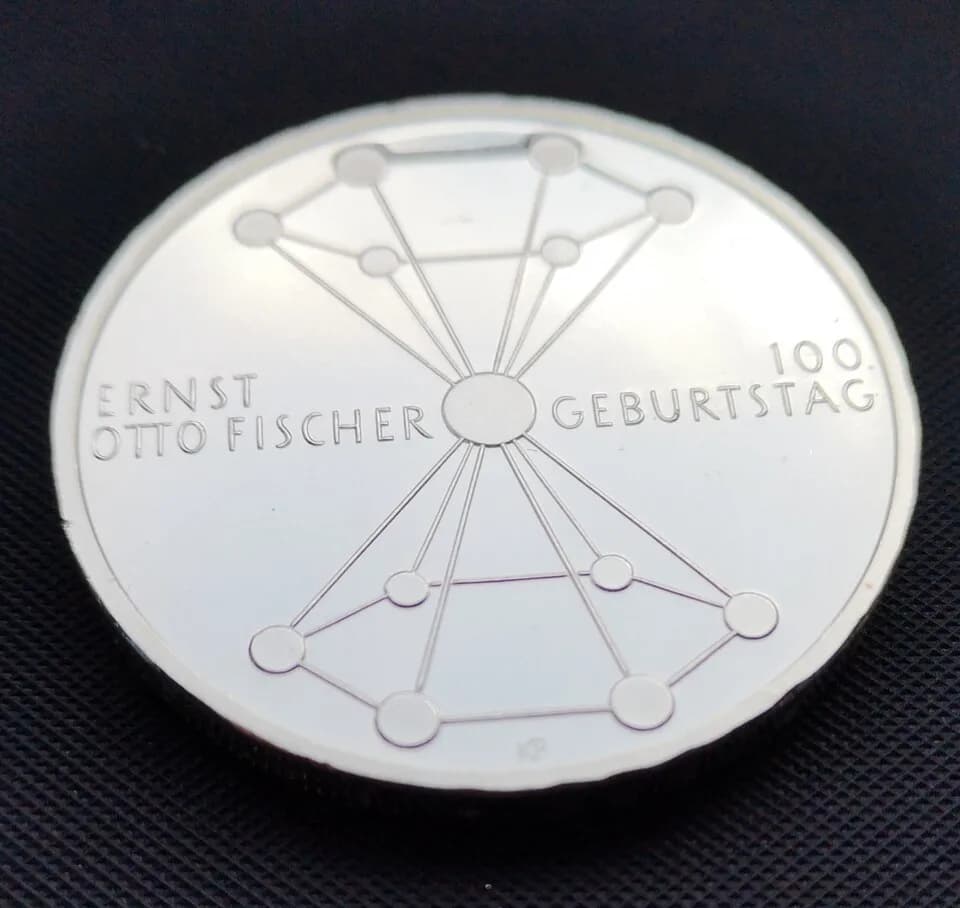 Ernst Otto Fischer - 20 Euro Gedenkmünze 100. Geburtstag Ernst Otto Fischer Bildseite