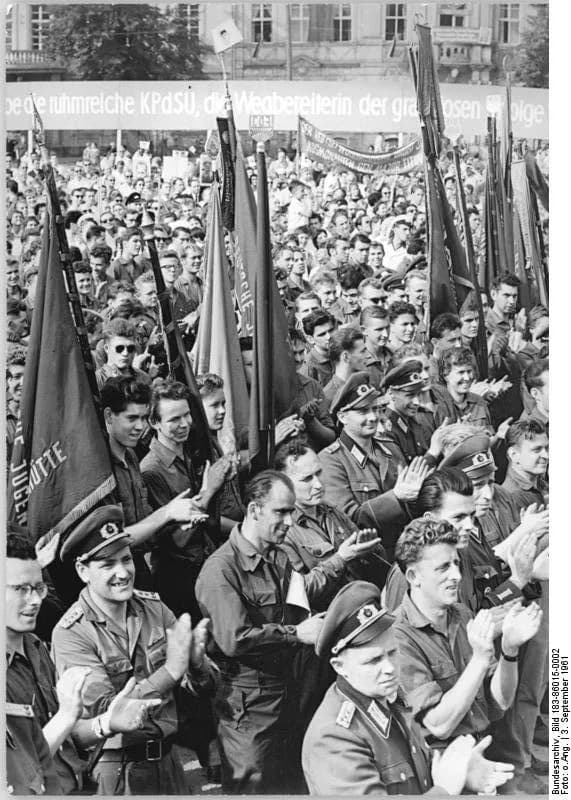 Gherman Titov - For documentary purposes the German Federal Archive often retained the original image captions, which may be erroneous, biased, obsolete or politically extreme. ADN-ZB-3.9.1961-Magdebu